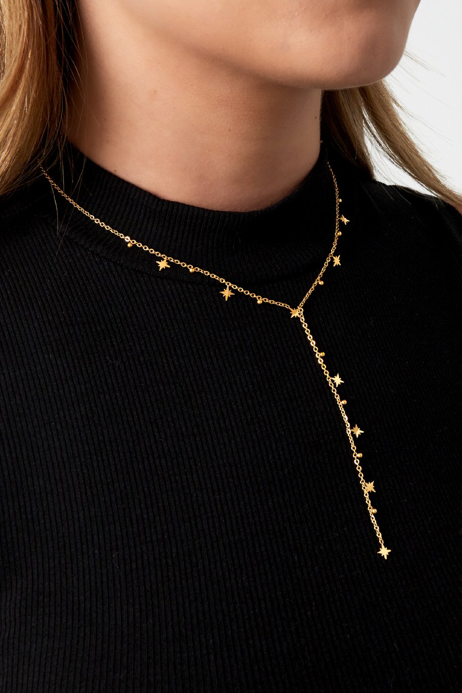 Shining stars necklace - Gold color Picture2